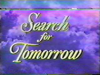 Classic "Search for Tomorrow" logo in color.
